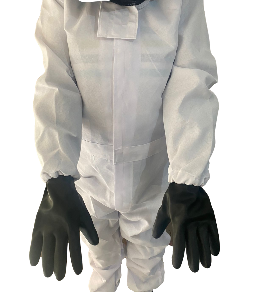 Honey Harvesting Bee Suit - With Rubber Gloves
