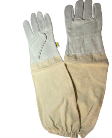 Leather beekeeping gloves