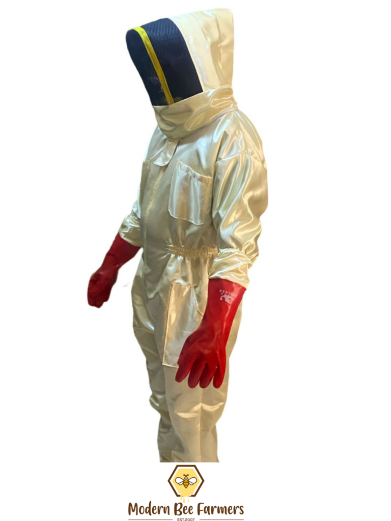 satin honey harvesting beekeeping suit with gloves