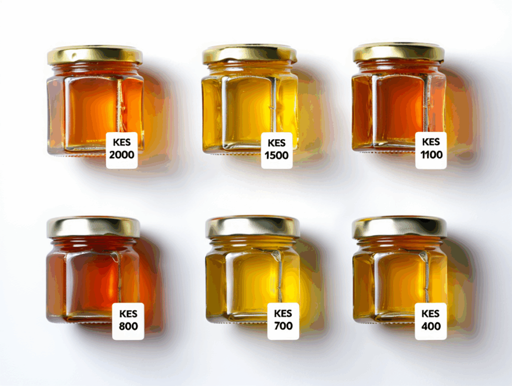 Varying honey prices in Kenya